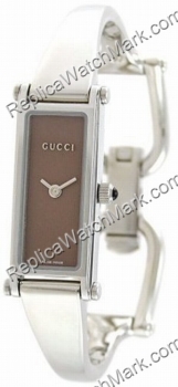 Gucci 1500 Series Steel Bangle braun-rosa Damenuhr YA015523