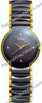 Rado Coupole Jubilee Gold-Tone Stahl Keramik Herrenuhr R22622712