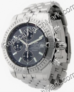 Breitling Windrider Chronomat Evolution Grey Mens Steel Watch A1