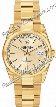 Rolex Oyster Perpetual Day-Date 18kt Yellow Gold Mens Watch 1182