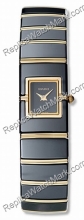 Rado Diaqueen Black Ceramic & 18K Yellow Gold Ladies Watch R2340