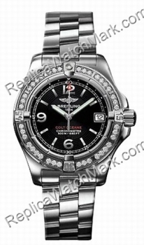 Breitling Colt Oceane Aeromarine Ladies Steel Black Diamond Watc