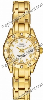 Rolex Oyster Perpetual Lady Datejust Pearlmaster 18kt Yellow Gol