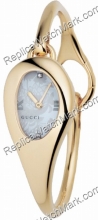 Gucci 103 Mors Horsebit 18kt Gold Tone Diamond Ladies Watch YA10