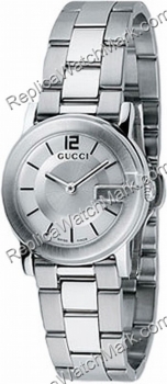 Gucci G-Watch 101G acero Señoras Dial de plata reloj YA101506