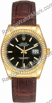 Swiss Rolex Datejust Mens Watch Oyster Perpetual 116.138-BKSL