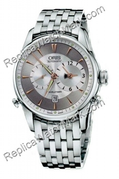 Hommes Oris Artelier Worldtimer Watch 690.7581.40.51.MB