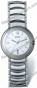 Rado Coupole Platinum Tone-cerâmica Mens Watch Médias R22593112