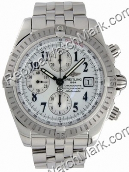 Breitling Windrider Chronomat Evolution Steel White Mens Watch A