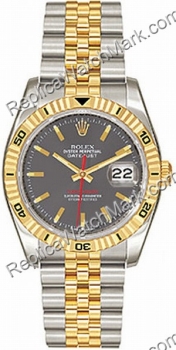 Mens Rolex Oyster Perpetual Datejust dois tons de ouro 18kt e do