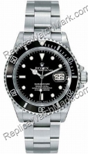 Swiss Rolex Oyster Perpetual Submariner Date Steel Mens Watch 16