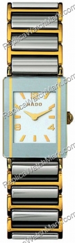 Rado Integral 18kt Yellow Gold Platinum-tone Ceramic Ladies Watc