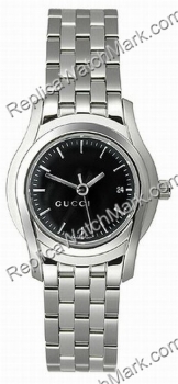 Gucci 5505 Stainless Steel Black Ladies Watch YA055518