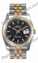 Suiza Hombres Rolex Oyster Perpetual Datejust Mira 116233-BKSJ