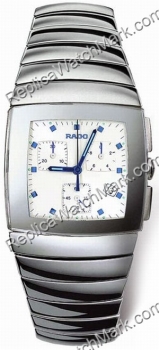 Rado Sintra Platinum-Tone Ceramic Chronograph Mens Watch R134341