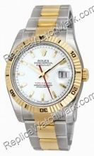 Hommes suisse Rolex Oyster Perpetual Datejust Two-Tone Watch 116