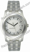 Gucci pour Homme en acier inoxydable 5505 Silver-Tone Watch YA05