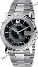 G-Watch 101G Gucci para Hombres de Acero Negro Reloj YA101305