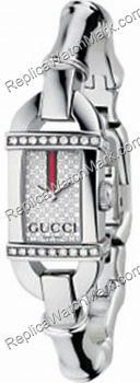 Gucci 6.800 in acciaio inox 26 Ladies Diamond Watch YA068546