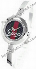 Gucci Striped and Patterned Dial Bangle Ladies Watch YA105521