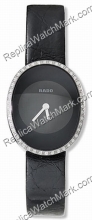 ラドーEsenza Black SteelのダイヤモンドレディースはR53543154腕時計