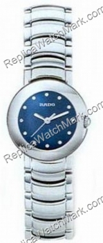 Rado Coupole Blue Ladies Watch R22549203 aço inoxidável