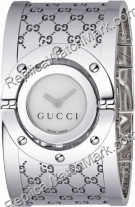 Gucci Ladies Series 112 Twirl Bangle Style Wide White Dial Watch