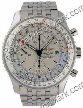 Breitling Navitimer Mens World Steel Watch A2432212-G5-426A