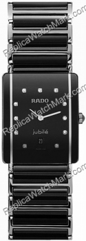 Rado Integral Jubile Diamond Black Watch Unisex cerâmica de aço