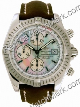 Breitling Windrider Chronomat Evolution Mãe-de-pérola Aço Brown