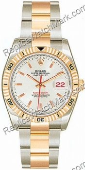 Hombres Datejust Rolex Oyster Perpetual de dos tonos Mira 116261