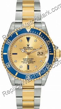 Rolex Oyster Perpetual Submariner Date Two-Tone acier avec diama