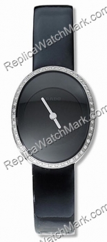 Rado Esenza Steel Black Ladies Diamond Watch moyen R53541156