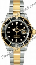 Rolex Oyster Perpetual Submariner Date Two-Tone Steel Mens Watch