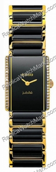 Rado Integral Superjubile Diamond Black and Gold Ladies Watch R2