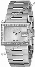 Señoras G de Gucci-Watch 100G diamantes reloj YA100510