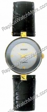 Rado Florence Gold-Tone Black Leather Damenuhr R48745105  Rado Florence Gold-Tone Black Leather Damenuhr R48745105