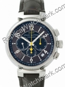 Replica Louis Vuitton Watch schwarzes Zifferblatt mit Lederband  Replica Louis Vuitton Watch schwarzes Zifferblatt mit Lederband