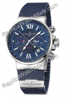Ulysse Nardin Maxi Hombres Marina Reloj Cronógrafo 353-66-3-323 Ulysse Nardin Maxi Hombres Marina Reloj Cronógrafo 353-66-3-323