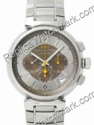 Replica Louis Vuitton Montre cadran blanc avec bande en acier in  Replica Louis Vuitton Montre cadran blanc avec bande en acier in