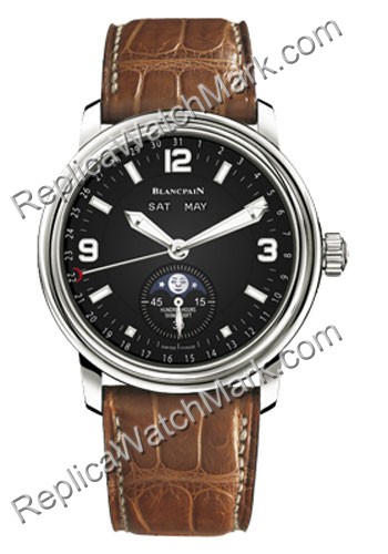 Blancpain Leman Moon Phase Calendar Mens Watch 2863-1130-53B