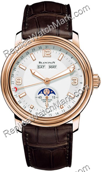 Blancpain Leman Moon Phase Calendario Mens Watch 2863-3642-53B