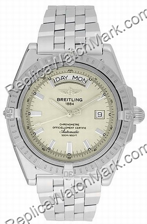 Breitling Windrider Headwind Steel Cream Mens Watch A453551-G5-3 - Click Image to Close