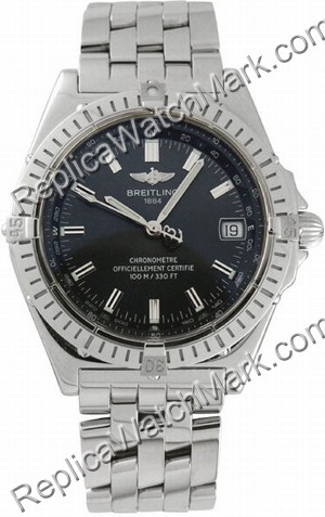 Breitling Windrider Wings Automatic Steel Grey Mens Watch A10350 - Click Image to Close