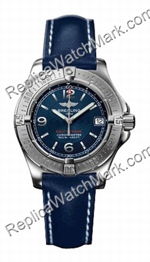 Breitling Aeromarine Colt Oceane Mesdames Steel Blue Watch A7738 - Cliquez sur l'image pour la fermer