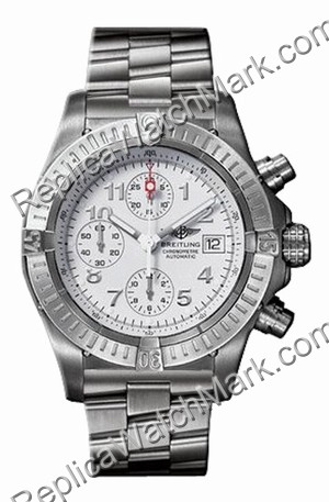 Breitling Chrono Titanium Aeromarine Mens Avenger Blanc Watch E1 - Cliquez sur l'image pour la fermer