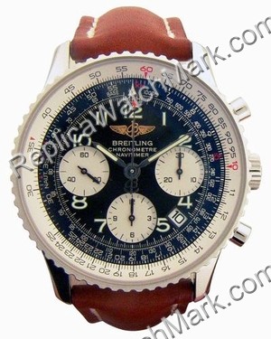 Breitling Navitimer Steel Brown Mens Watch A23322-B637-BNLT - Click Image to Close