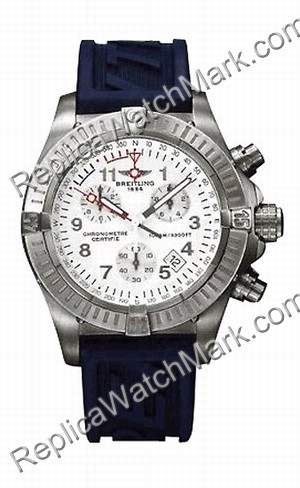 Breitling Chrono Avenger M1 Aeromarine Mens Titanium Black Watch - Cliquez sur l'image pour la fermer