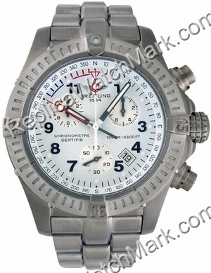Breitling Chrono Avenger Mens Aeromarine titane M1 Watch E733600 - Cliquez sur l'image pour la fermer