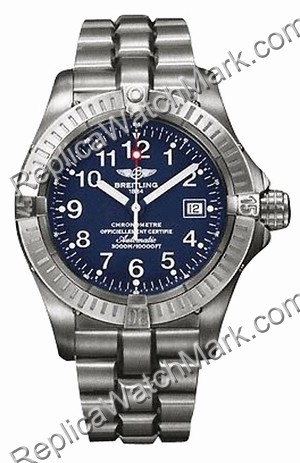 Breitling Avenger Seawolf Aeromarine Mens Titanium Blue Watch E1 - Cliquez sur l'image pour la fermer